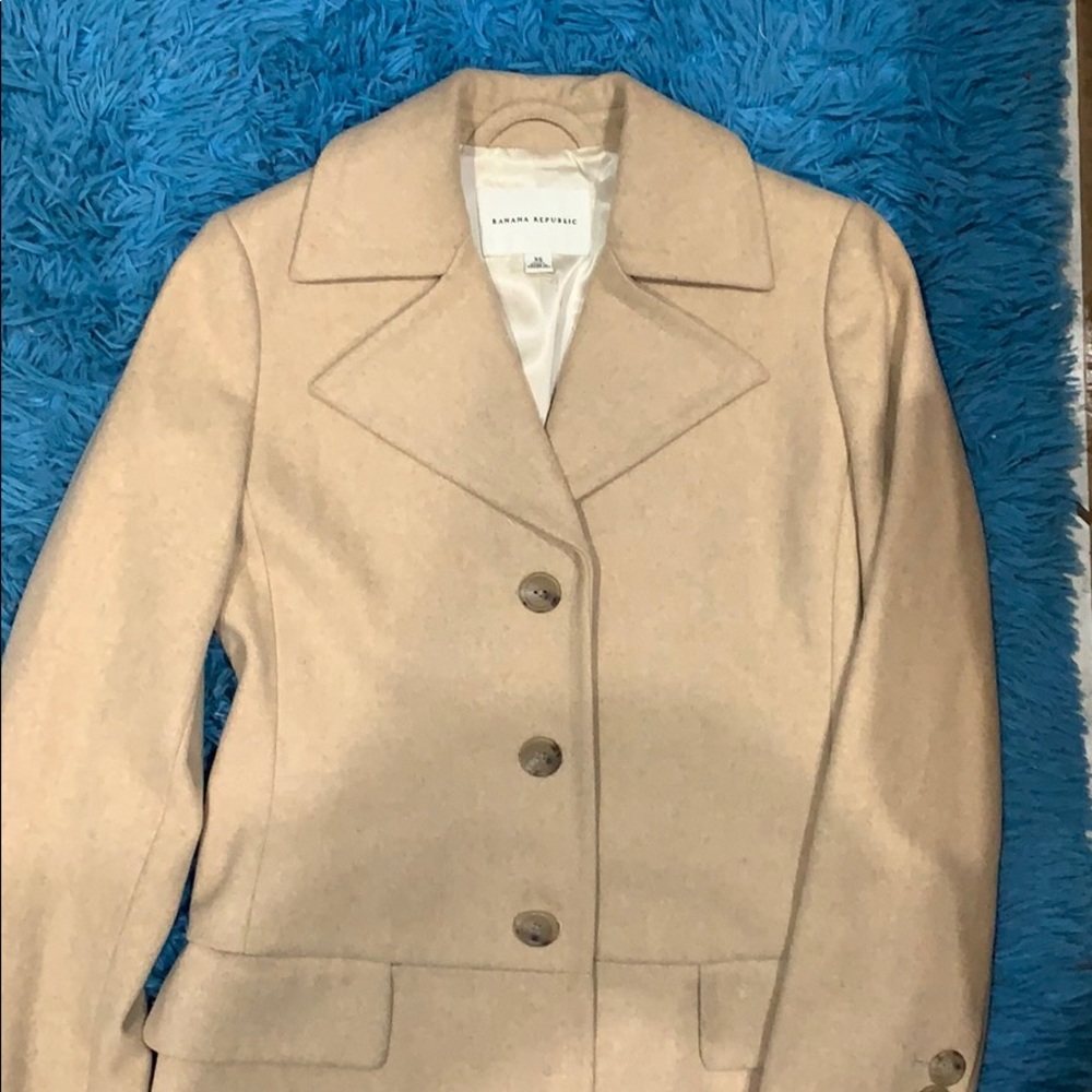 Banana republic Beige Peacoat